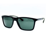 Emporio Armani Black Sunglasses with Green Lenses, EA4170 501771