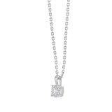 1.00ct Round Brilliant Cut Diamond Solitaire Pendant, 18ct White Gold