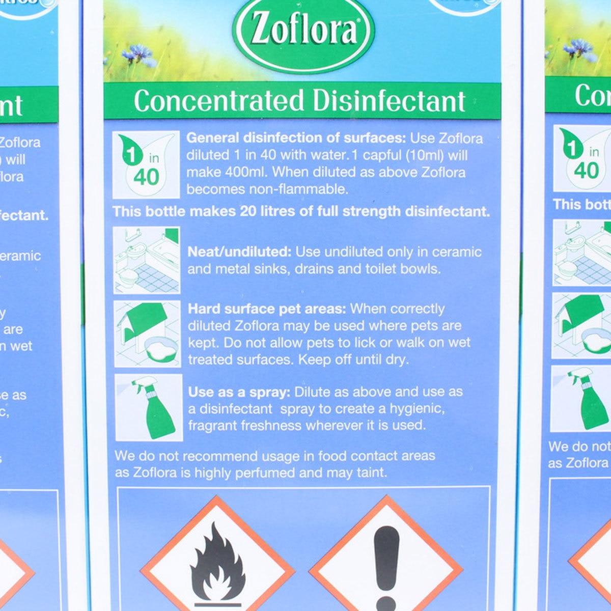 Zoflora Concentrated Disinfectant in Linen Fresh, 3 x 500ml