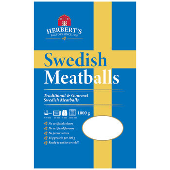 Herbert'ss Swedish Meatballs, 1kg