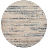 Rustic Textures Rustic Beige & Grey Circle Rug