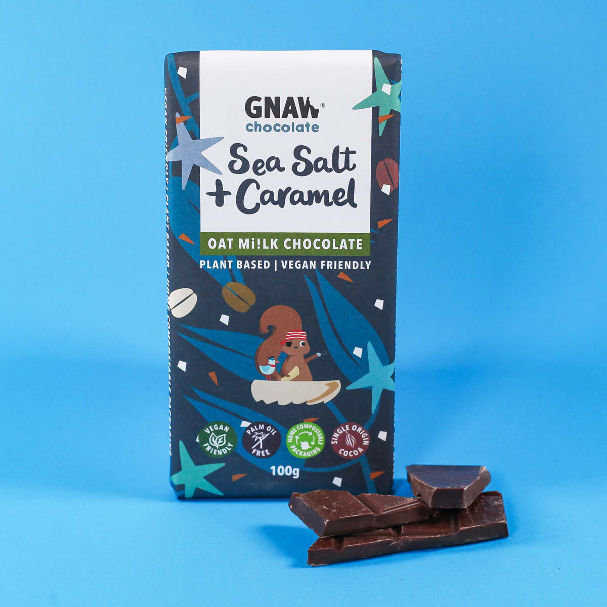 Sea Salt + Caramel Oat Mylk Chocolate Bars