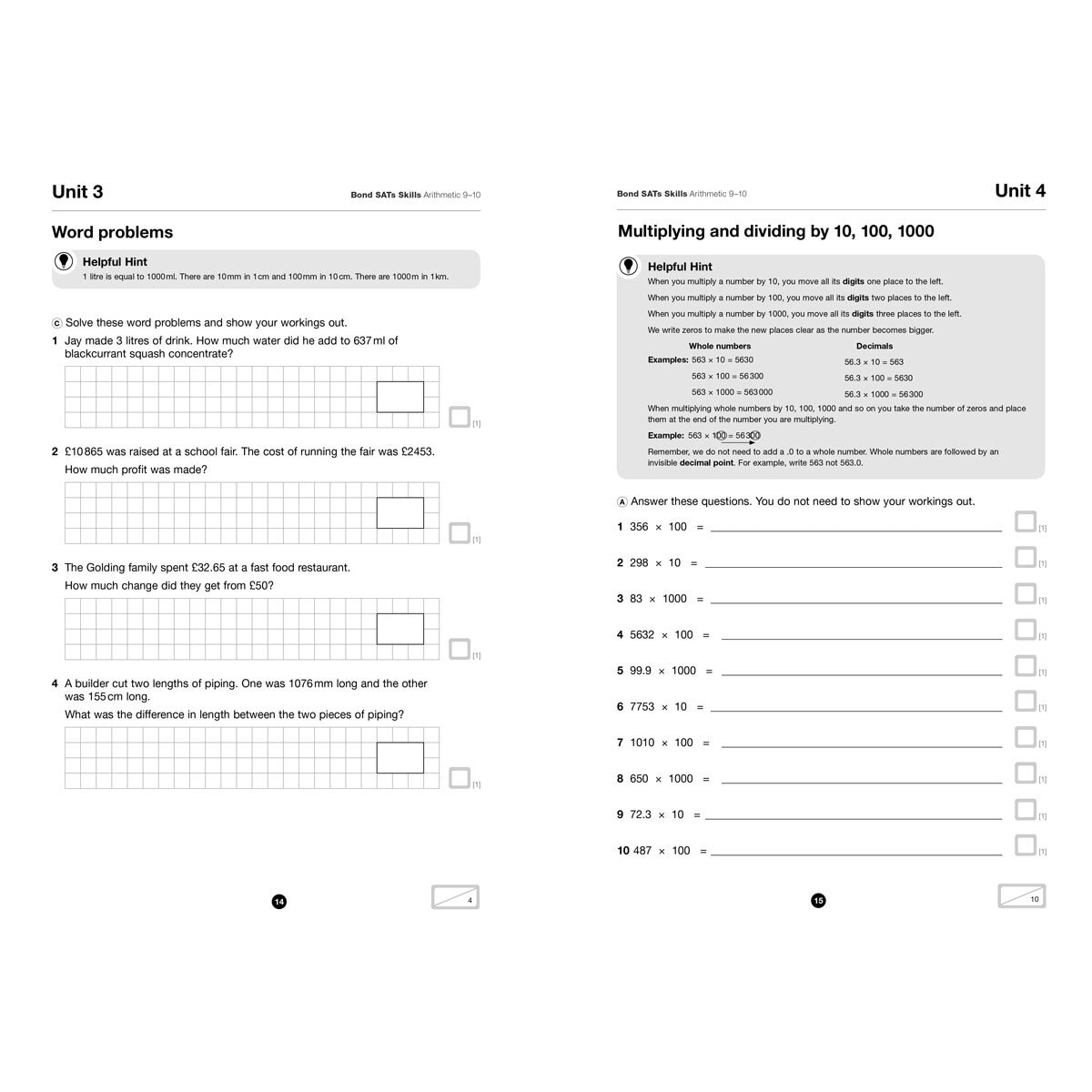 Bond SATs Skills 6 Work Book Pack, KS2 Year 5 Ages 9-10