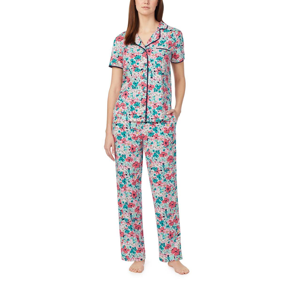 Jane & Bleecker Women's 3 Piece Pyjama Set in 3 Colours and 4 Sizes ...