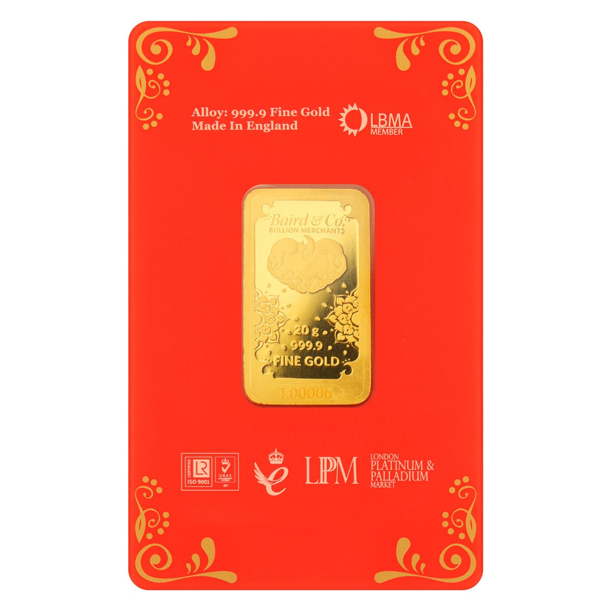 20 Gram Lakshmi Gold Minted Bar