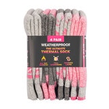 Weatherproof Ladies Thermal Sock 4 Pack in Pink