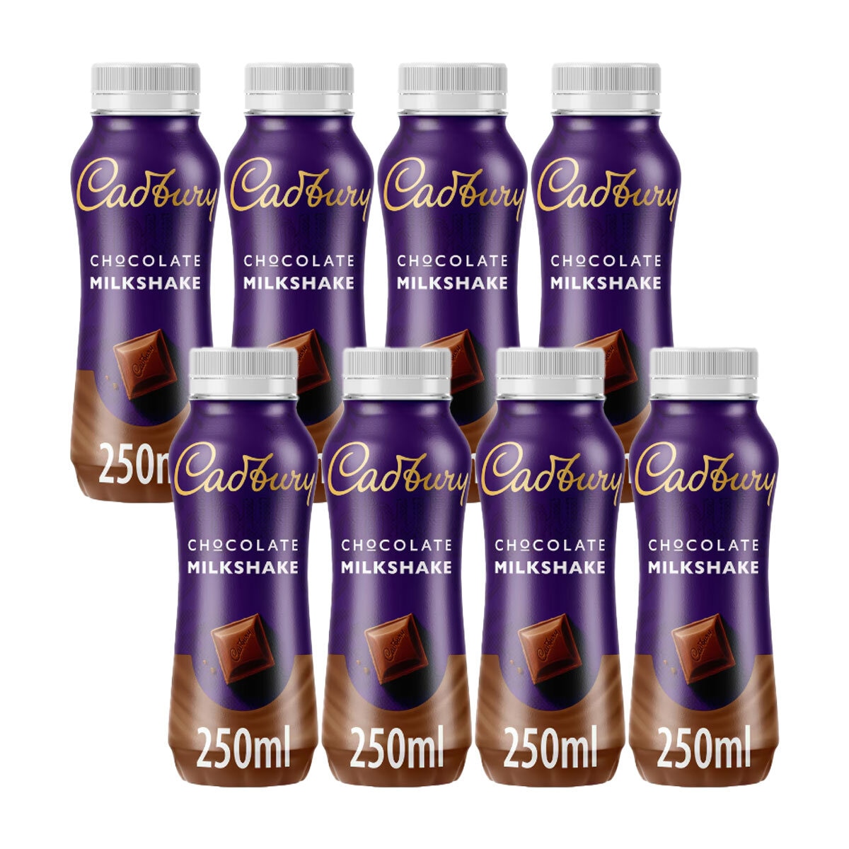 Cadbury Chocolate Milkshake, 8 x 250ml