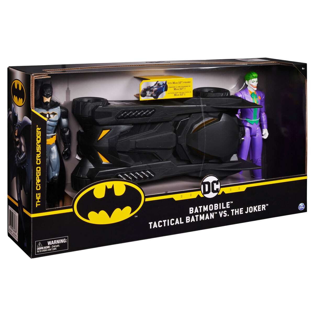 DC Batmobile with 12 Inch (30.5 cm) Tactical Batman and Joker Figures ...