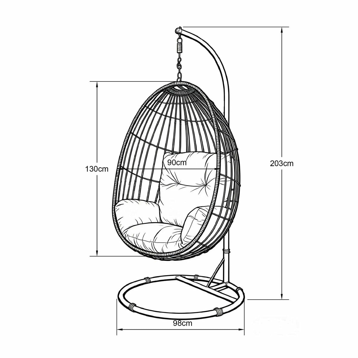 Marigold Hanging Egg Chair Marigold Hanging Egg Chair
