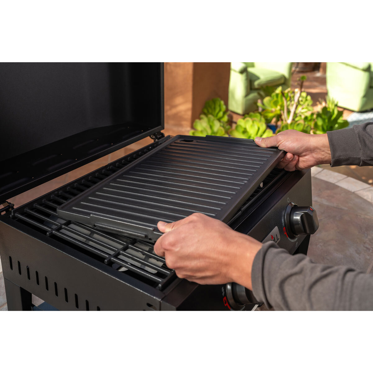 Nexgrill Fortress 2 Burner 4-in-1 BBQ Grill & Pizza Oven + Griddle + Grill Plate + Cover Nexgrill Fortress 2 Burner 4-in-1 BBQ Grill & Pizza Oven + Griddle + Grill Plate + Cover