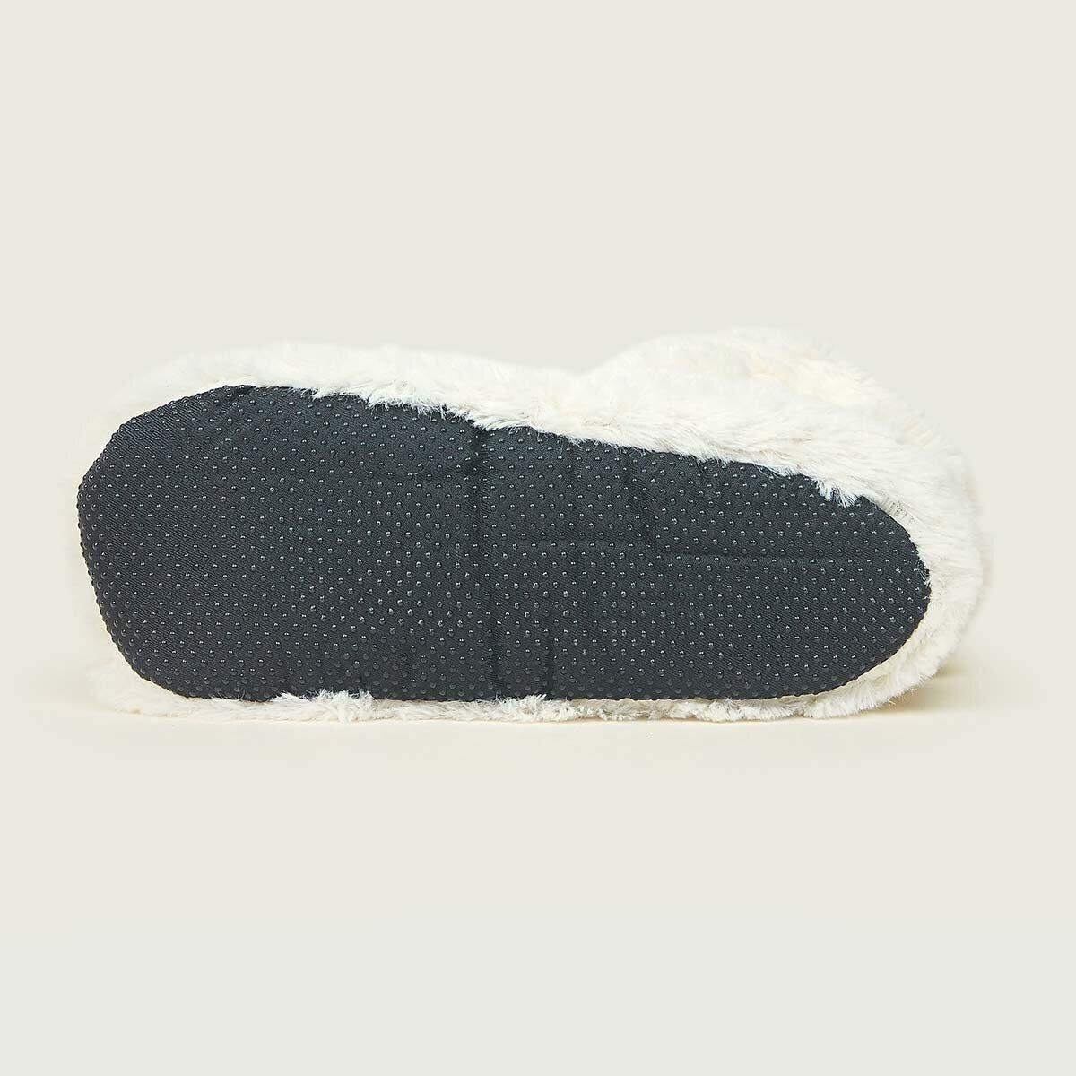 Warmies Fully Heatable Wellness Slipper Boot in Cream