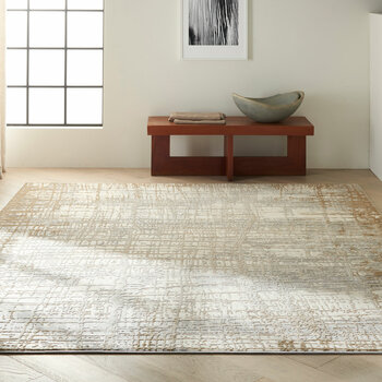 Calvin Klein Rush Ivory Taupe Rug, in 2 Sizes Calvin Klein Rush Ivory Taupe Rug, in 2 Sizes