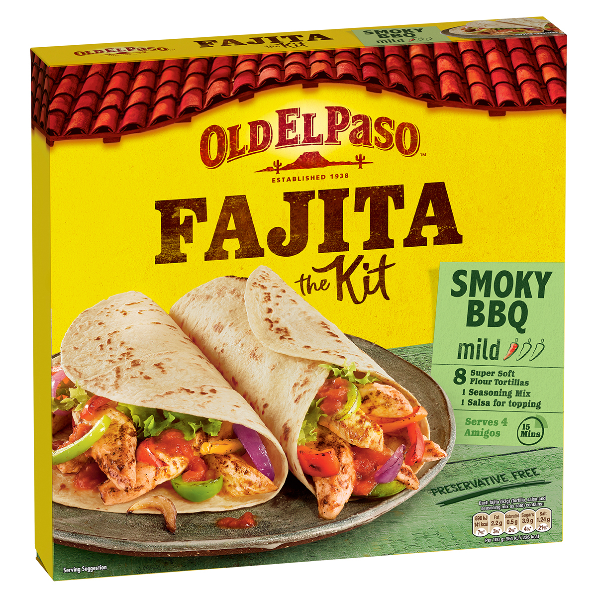 Old El Paso Smoky BBQ Fajita Kit, x 500g Costco UK