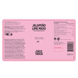 Jalapeno Lime Mayo Product Label, 500ml