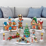 Disney 13 Piece Christmas Village with Lights and Sounds