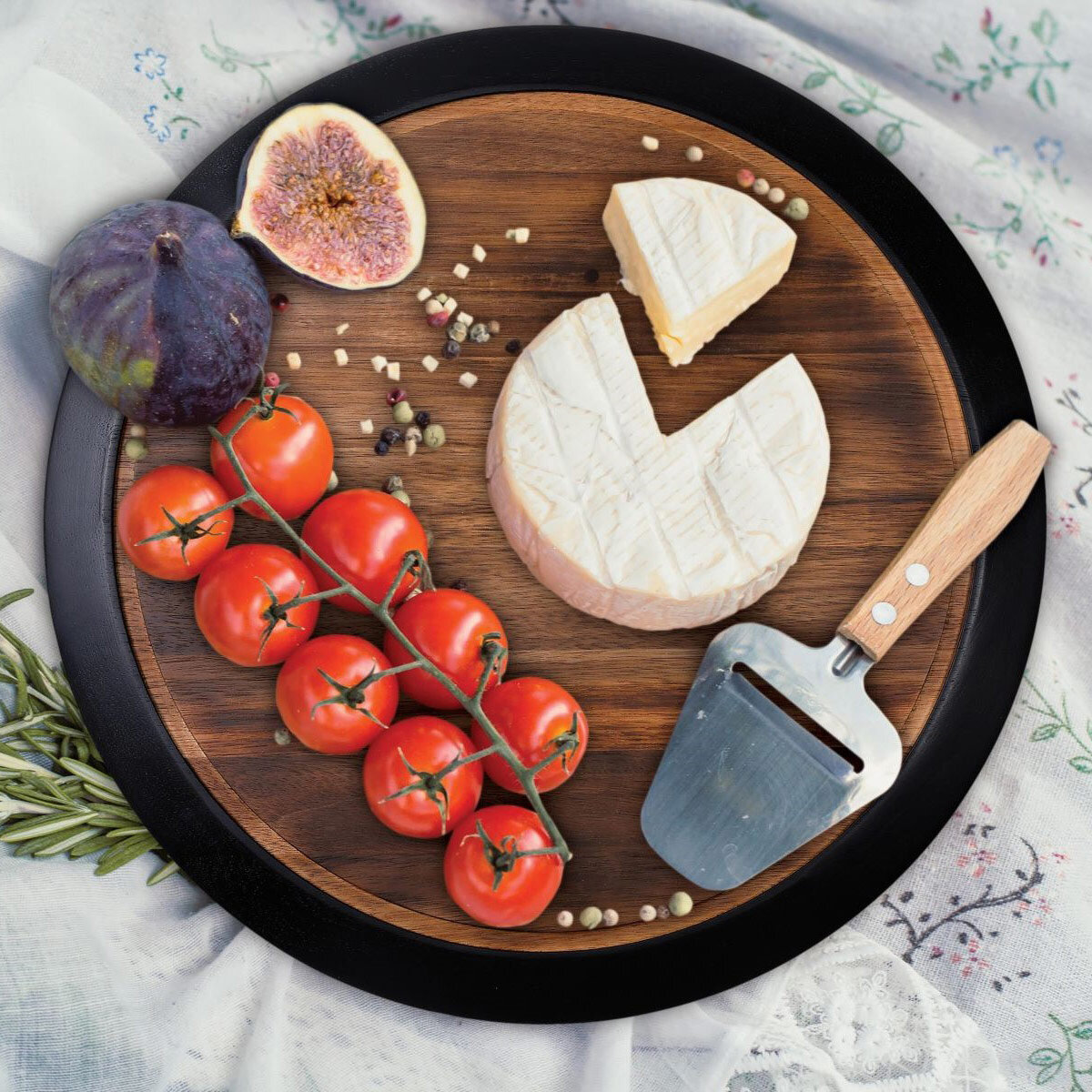 Birdrock Lazy Susan with Chalkboard