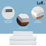 Luff 700 Thread Count 100% Organic Bamboo Pillowcases 2 Pack in 3 Colours