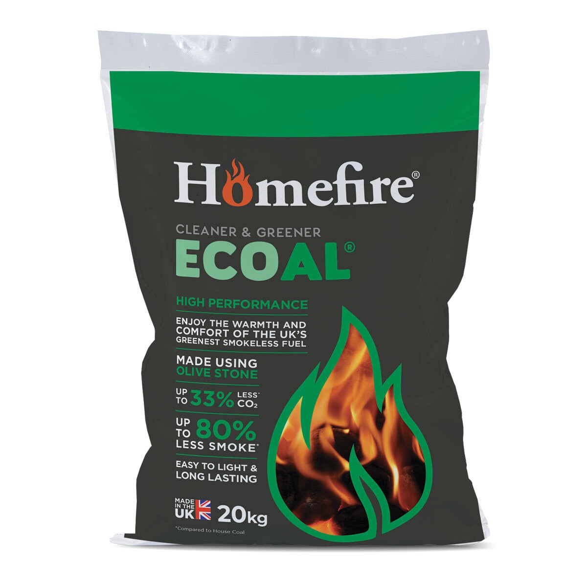 Homefire ECoal Smokeless Coal, 20kg