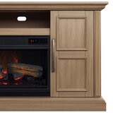 Tresanti Nottingham Media Mantel with ClassicFlame CoolGlow 2-in-1 Electric Fireplace & Fan