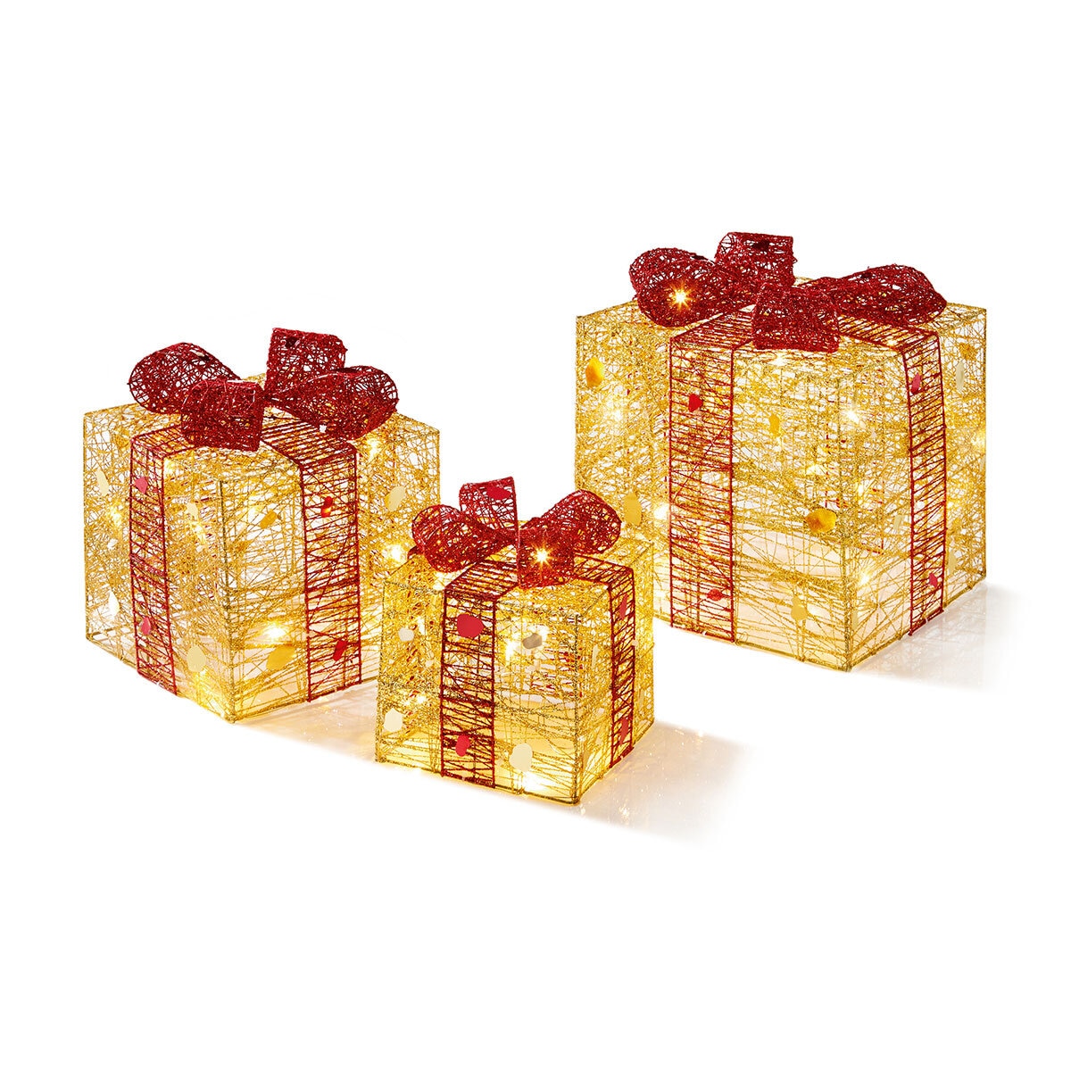 Buy Gold And Red Lit Parcels Overview Image at Costco.co.uk