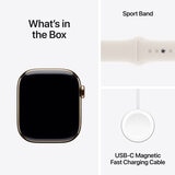 Buy Apple Watch Series 10 + Cellular, 42mm Gold Titanium Case with Starlight Sport Band M/L, MX073QA/A at costco.co.uk