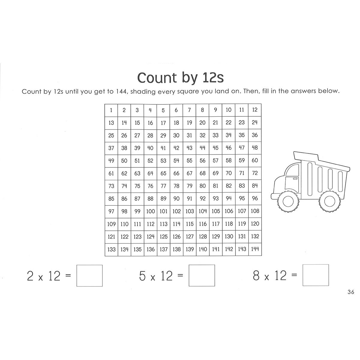 Page spread of Times Table