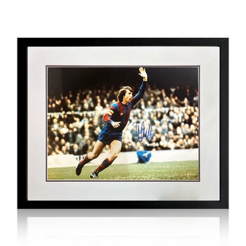 Johan Cruyff Signed Barcelona Framed Image