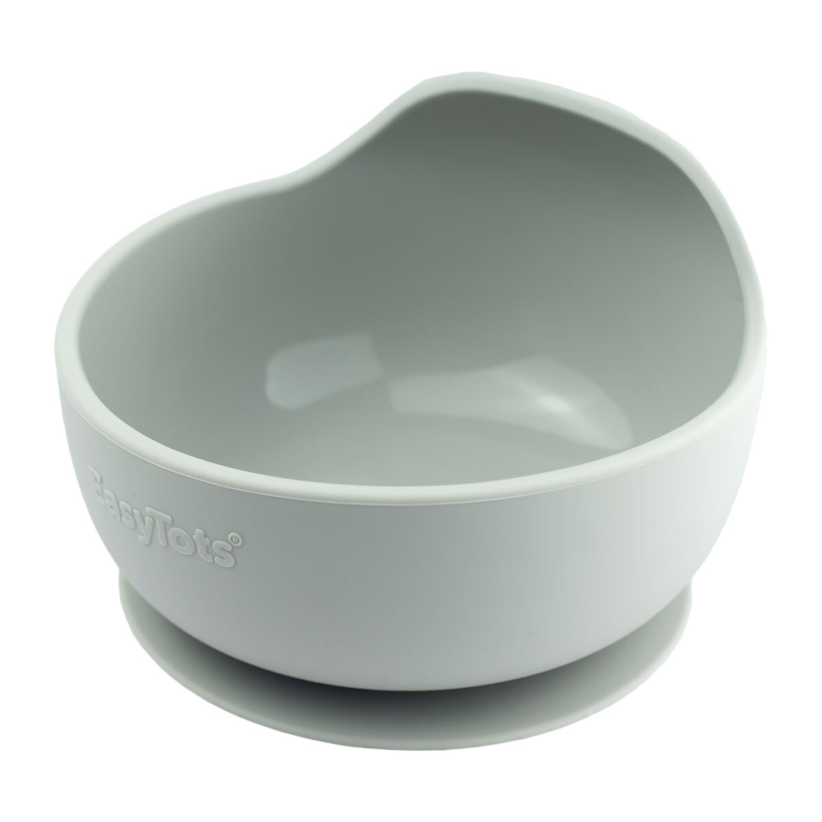 EasyTots Suction Bowl with Bamboo Spoons - Grey
