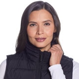 Weatherproof Ladies Quilted Plush 3/4 Vest in Black