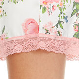 Flora Nikrooz Satin 2 PC Short Notch Pyjama Set in Cream