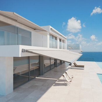 Olympus Awnings Athena Outdoor Patio Awning up to 2.5m Projection, Fully Installed Olympus Awnings Athena Outdoor Patio Awning up to 2.5m Projection, Fully Installed