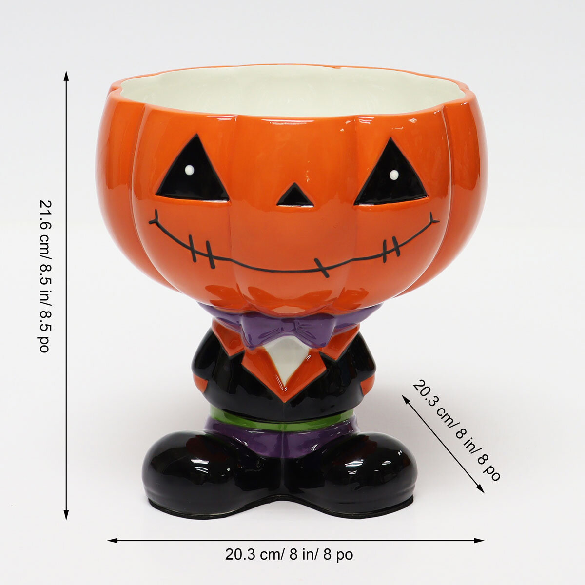 Halloween Candy Bowl Dimensions