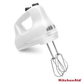 Side profile of KItchen Classic 5 Speed Hand Mixer White