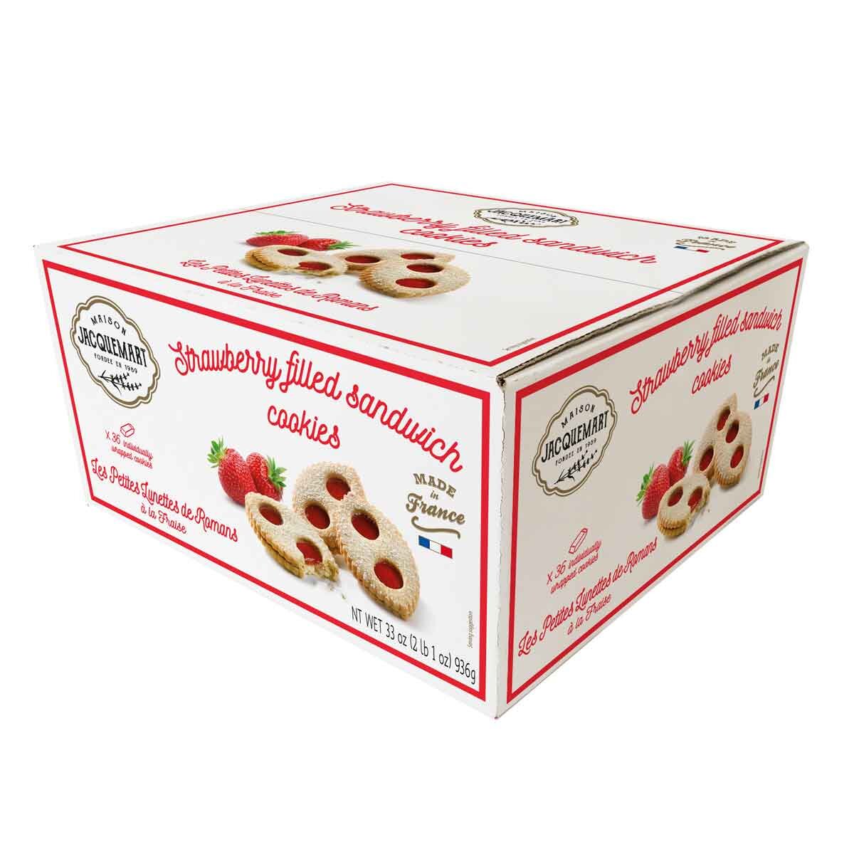 Maison Jacquemart, Strawberry Filled Sandwich Cookies 936g