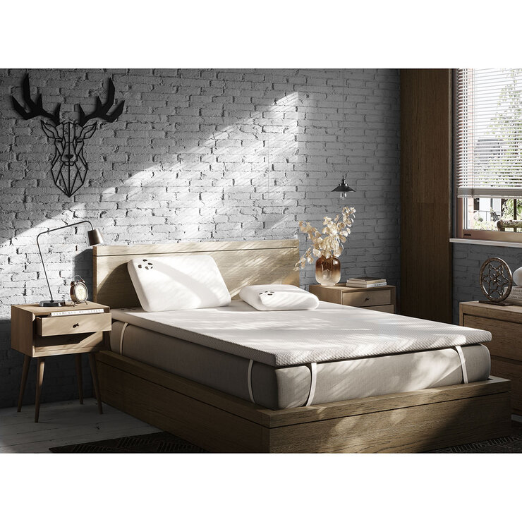 Panda Memory Foam Bamboo Mattress Topper, King Panda Memory Foam Bamboo Mattress Topper, King