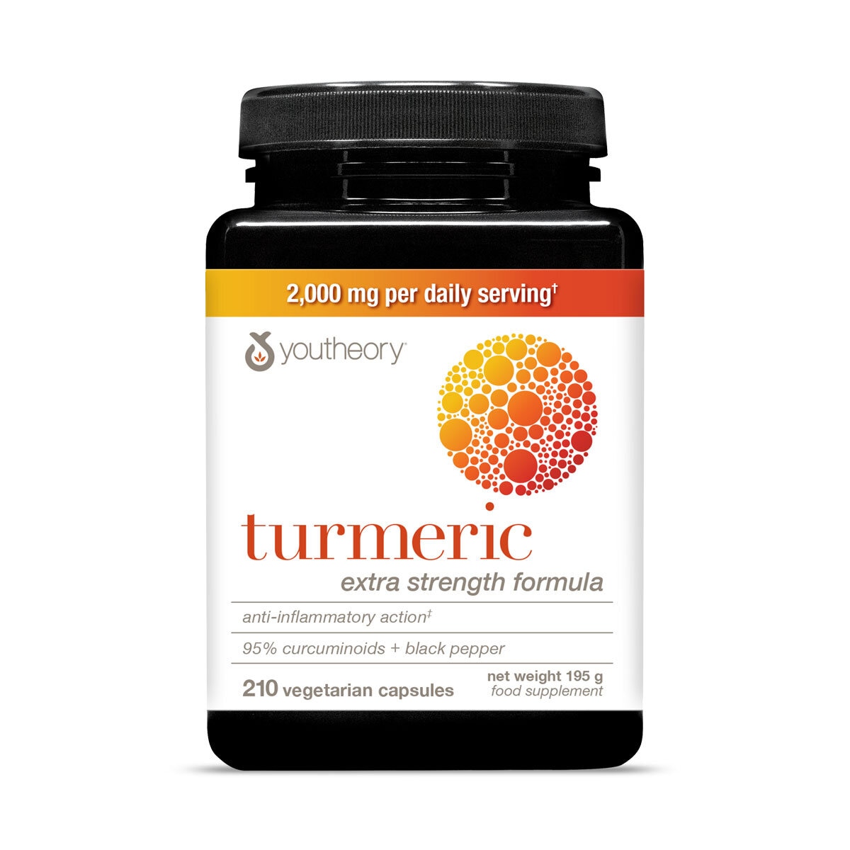 Youtheory Strong Turmeric Advanced, 210 Count