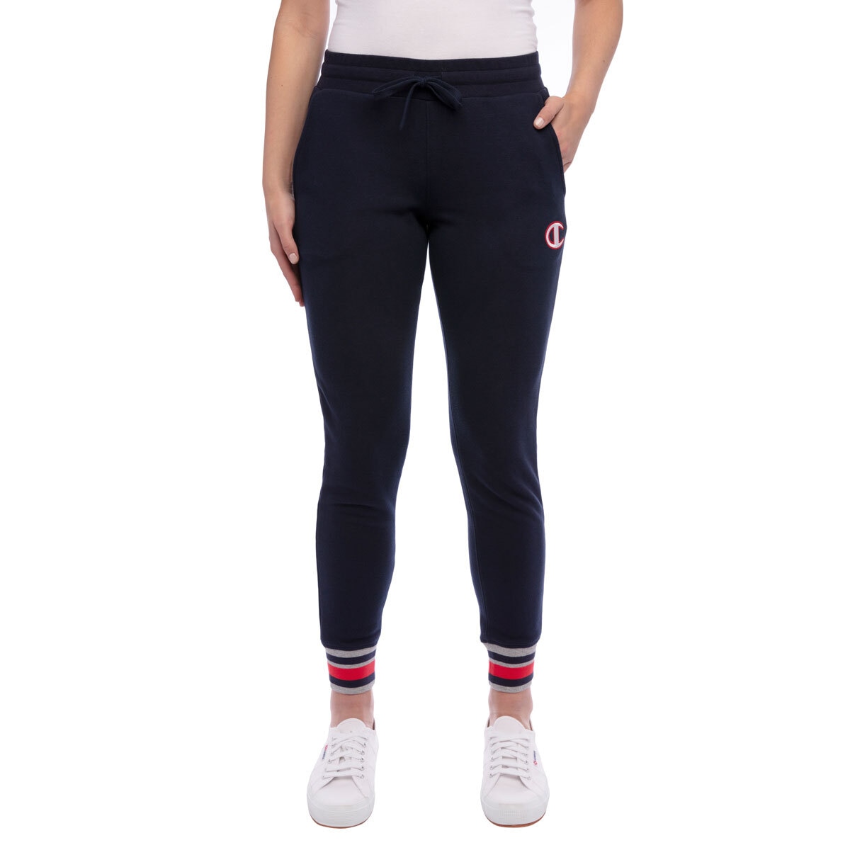 champion fleece logo womens jogger pant