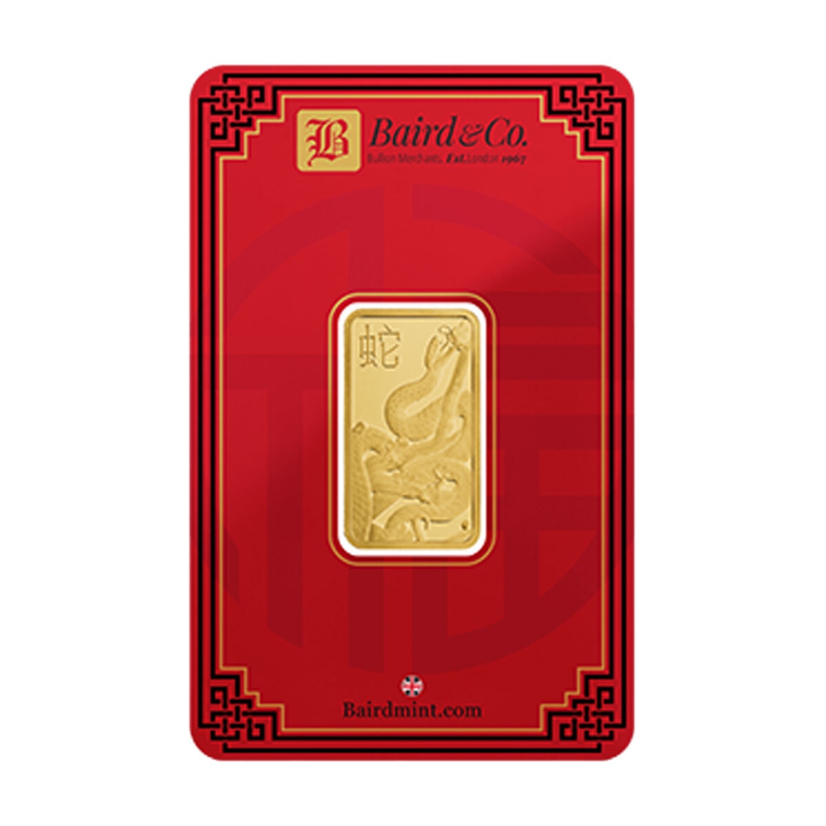 20 Gram Year of the Snake Gold Minted Bar