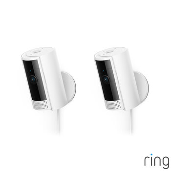 Ring Wired Indoor Camera Two Pack in White