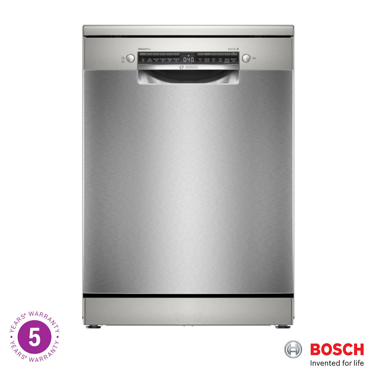 Buy Bosch Series 4 SMS4EMI06G 14 Place Setting Dishwasher, C Rated in Inox at Costco.co.uk