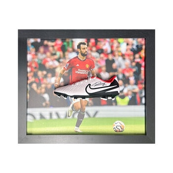 Bruno Fernandes Signed Framed Nike Football Boot