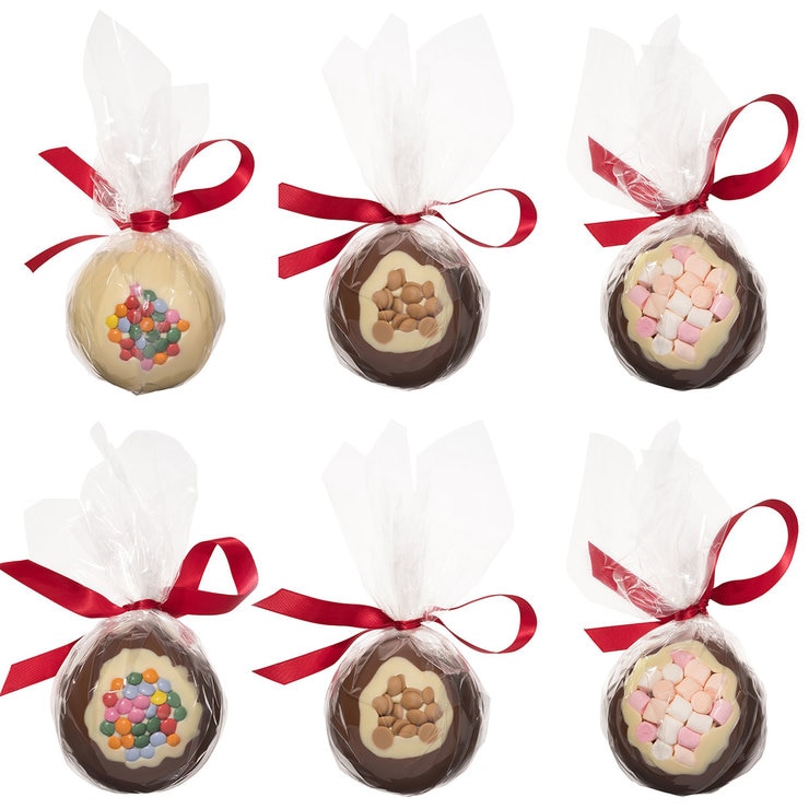 Cocoba Belgian Chocolate Christmas Baubles, 6 x 100g | Costco UK