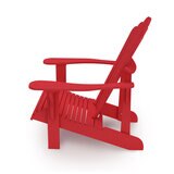 Leisure Line Adirondack Faux Wood Garden Chair in Red Leisure Line Adirondack Faux Wood Garden Chair in Red