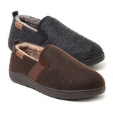 Dearfoam Mens Felted Slipper in 2 Colours and 4 Sizes C