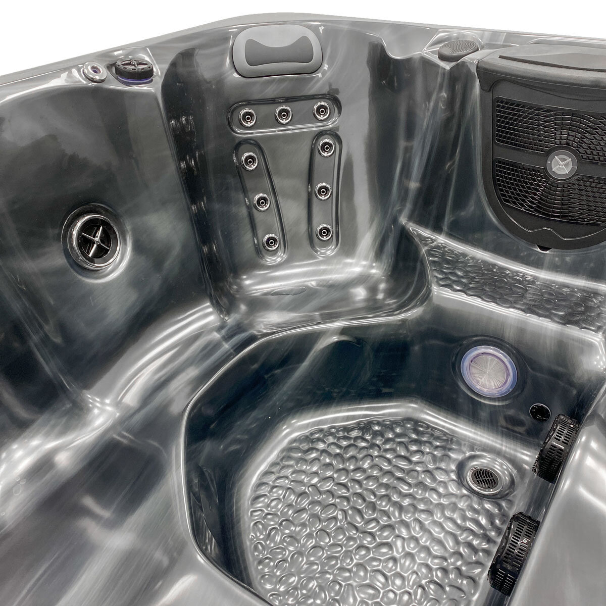 Miami Spas Monterey 34-Jet 5 Person Hot Tub in Midnight Opal - Delivered and Installed