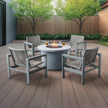 Agio Milo 5 Piece Sling Fire Chat Set + Cover Agio Milo 5 Piece Sling Fire Chat Set + Cover