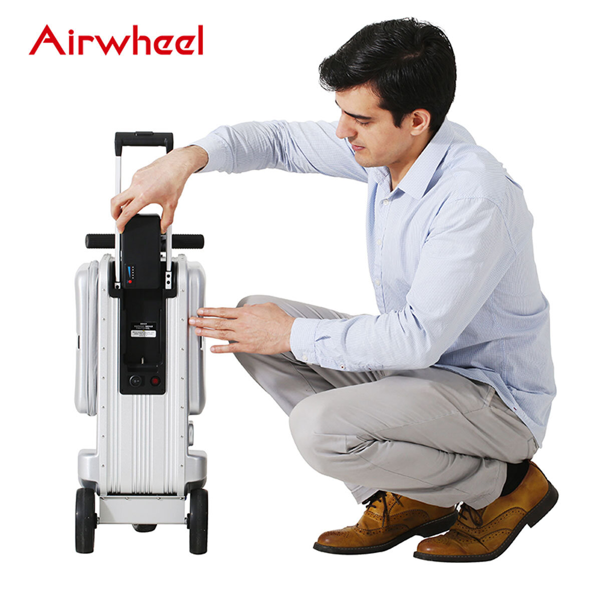 Airwheel SE3T Mini Electric Ride On Hardside Case in Silver