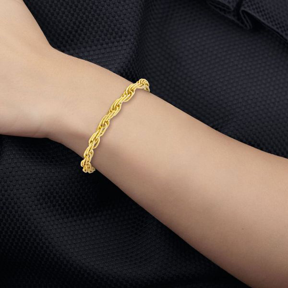 14ct Yellow Gold Mult-Link Twist Bracelet