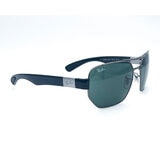 Ray-Ban Gunmetal and Black Sunglasses with Green Lenses, RB3672 004/71