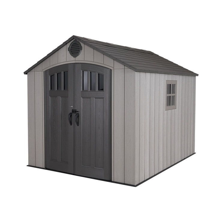 Lifetime Wood Look 8ft x 10ft (2.4 x 3m) Outdoor Storage Shed | Costco UK